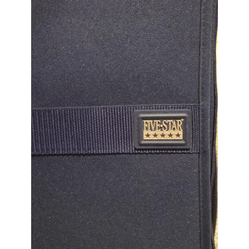 Vintage 1990s Mead Five Star Navy Blue 3‎ Ring First Gear Zipper Binder